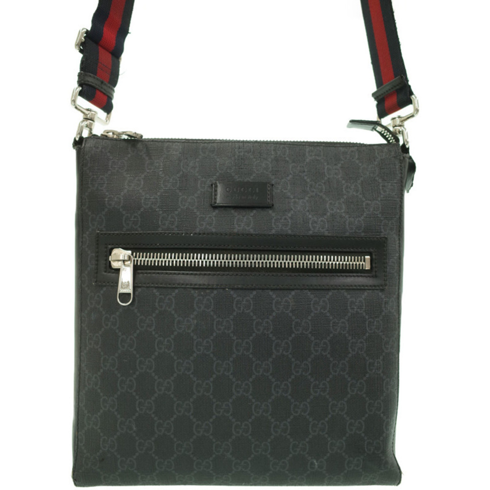 Gucci GG Supreme Canvas Messenger Bag Shoulder Bag Black